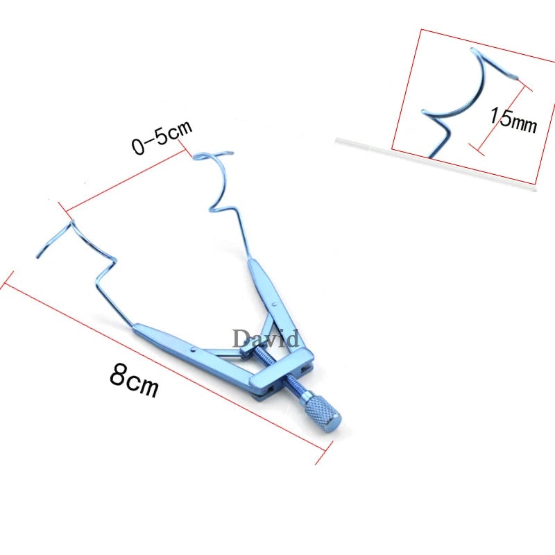 Microscopic Medical Ophthalmic Instruments Titanium Eyelid Stretcher Medical Surgery Eyelid Open Stretcher Seal
