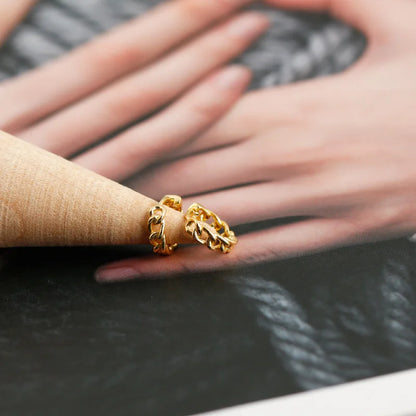 WANTME Genuine 925 Sterling Silver Simple Link Chain Punk Ear Buckle for Women Unisex Hip Hop Earrings Jewelry Accessories 2021