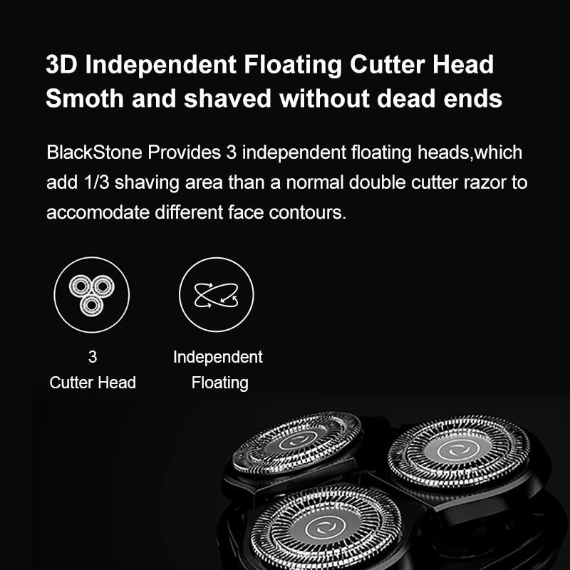 Electric Shaver Replacement Head For men electric razor head IPX7 Waterproof beard trimmer cutter head 3D Removable Head