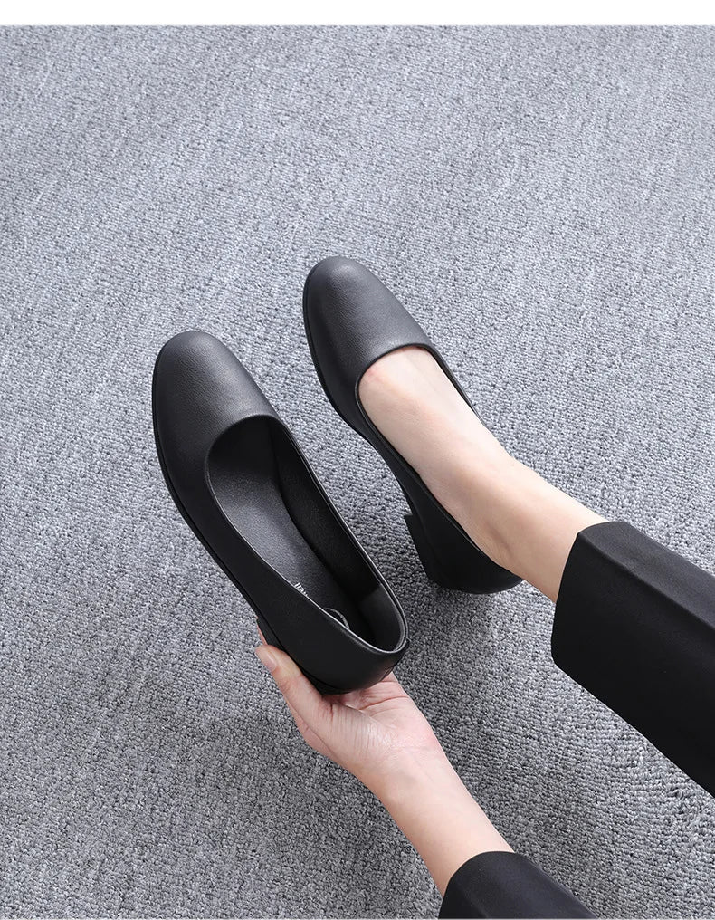 Top Quality Women Pumps Soft Leather Shoes Fashion Office Shoes Party Shoes Female Comfort Women Office Heels