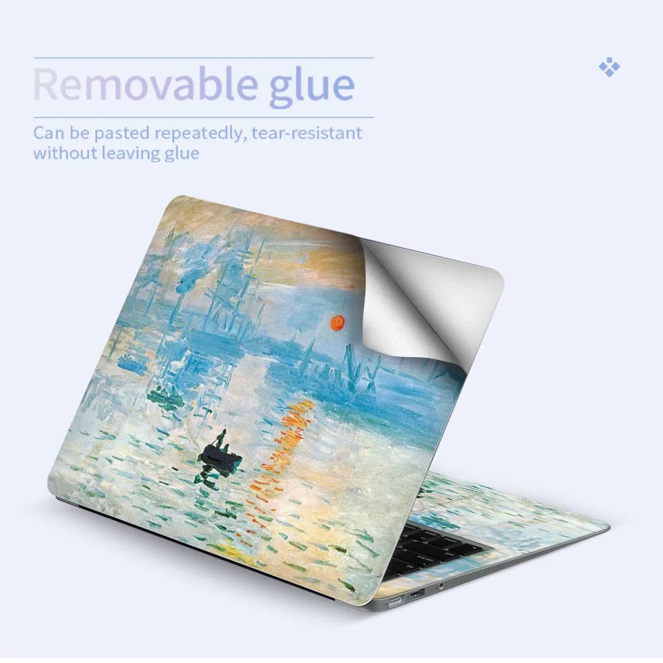 DIY Laptop Film Left and Right Brain Cover Laptop Sticker Laptop Skin 12/13/14/15/17-inch Art Decal Laptop Decoration