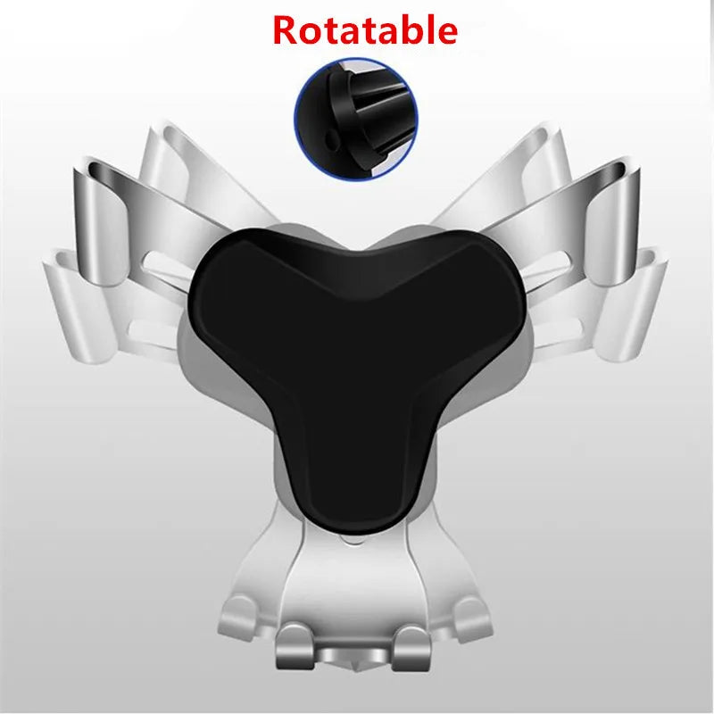 Gravity Car Holder For Phone Air Vent Clip Mount Mobile Cell Stand Smartphone GPS Support For iPhone Xiaomi In Car No Magnetic