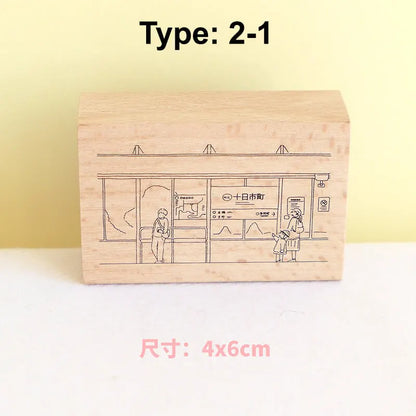 Stamp Scrapbooking  8 Types Scrapbook Journaling Stationary Stamp