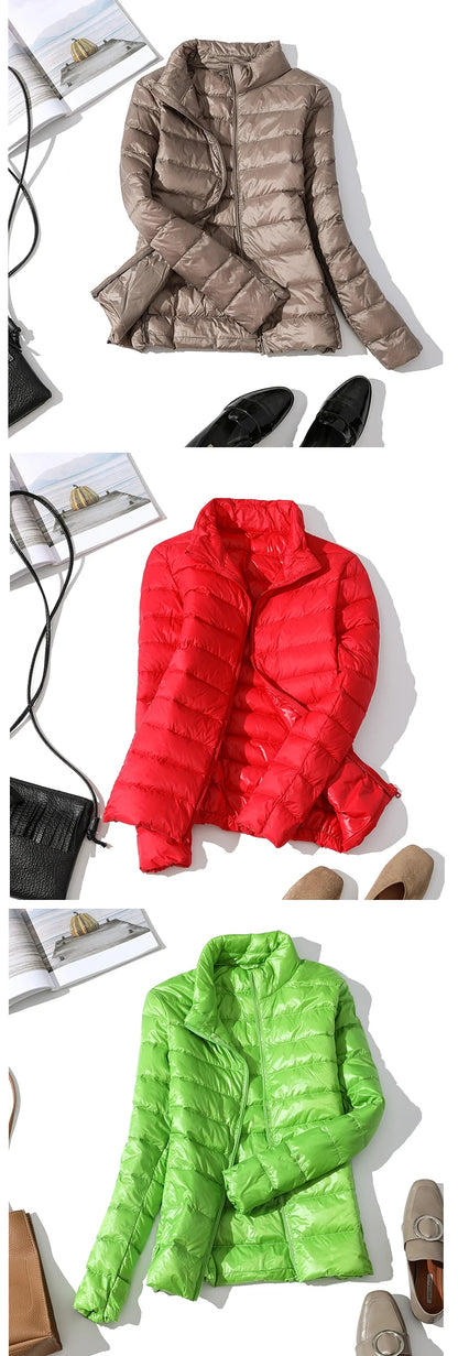 Winter Women Down coats Duck Down Jacket Women Ultra Light Down Jacket Feather Jacket Women's Overcoat Windbreaker Coats