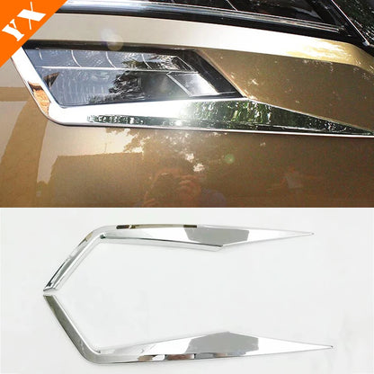 For Skoda Kodiaq Accessories 2017 2018 2019 2020 ABS Chrome Car Rear Back Fog Light Lampshade Cover Trim Auto Styling Sticker