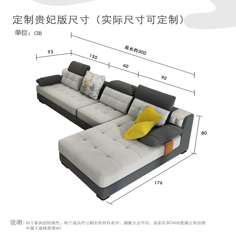 Living Room Sofa set U Home Furniture modern linen hemp fabric sectional sofas American country muebles de sala moveis para casa