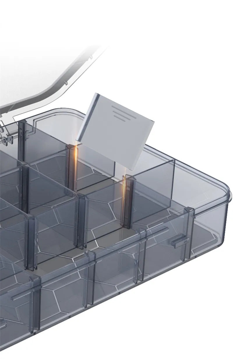 Organizer 9-24 Grids Adjustable Storage Container  Compartment Plastic Storage Box Component Screw Holder Case Display Container