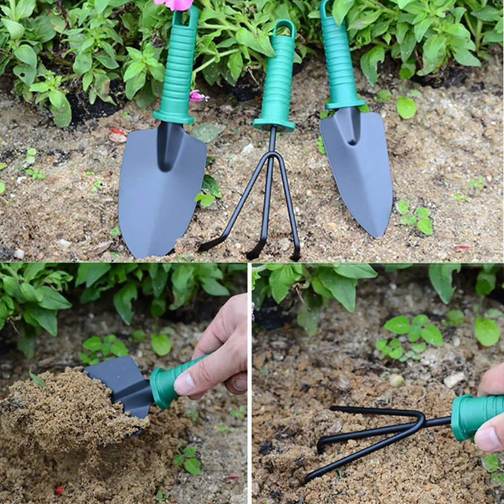 Garden tool set, gardening gift 10 pieces of plant hand tool set, suitable for women and men gardeners