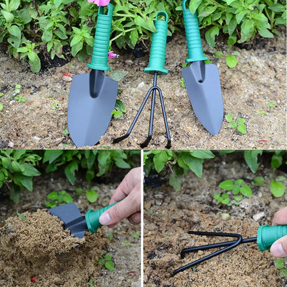 Garden tool set, gardening gift 10 pieces of plant hand tool set, suitable for women and men gardeners