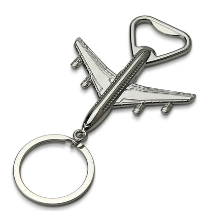 Bottle Opener Keychain Antique Air Plane Beer Jar Openers Retro Airplane Metal Corkscrew Wedding Favors Party Gifts