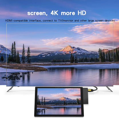 KARTOMAN USB 3.0 HUB 4K HDMI-compatible Gigabit Ethernet adapter audio SD/TF for Microsoft Surface GO 2 Laptop Docking Stations