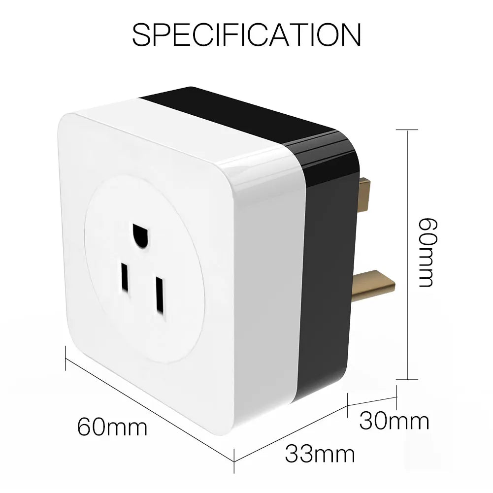 Alexa Compatible Smart Wall Socket Air Conditioner Companion Plug IR Remote Control Support Plug 16A US UK EU Plug Tuya Smart