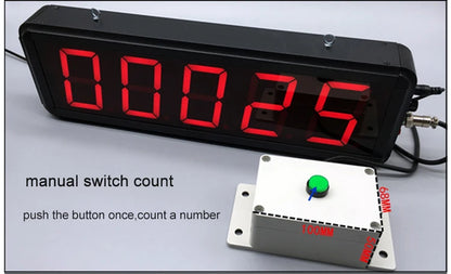 LED Digital Large Screen Electrostatic Induction Counter Infrared Automatic Production Line Pipeline Counting Electronic Counter