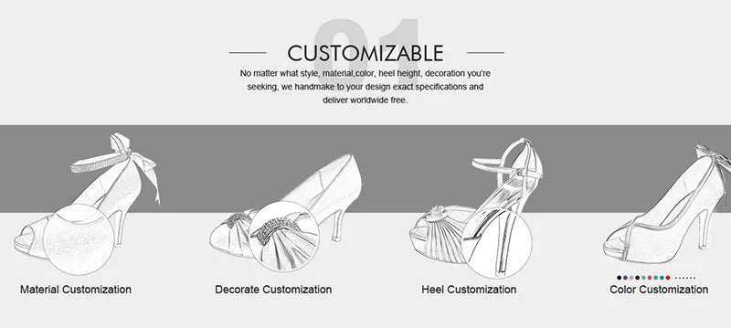 Customized Block Heels for Ladies Wedding Shoes Womens Ivory White Bridal Boot 7.5CM