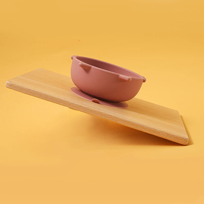 New Silicone Baby Feeding Bowl Tableware for Kids Waterproof Suction Bowl Feeding Bowl BPA Free Silicone Dishes for Baby Bowl