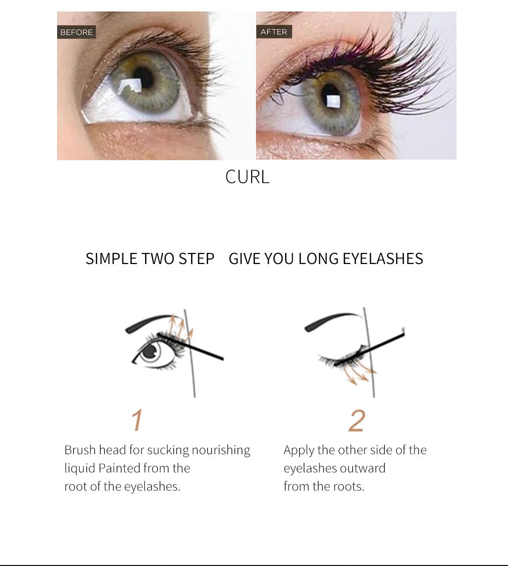 QIBEST Norishing Eyelash Growth Serum Eyelashes Rapid Growth Serum Lengthening Curl Lengthen Thicken Treatment Eye Lash Serum