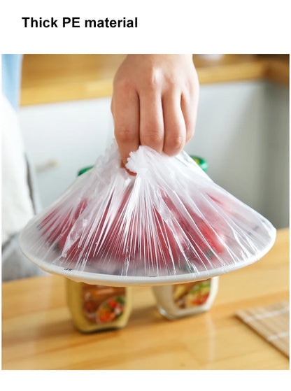 Disposable Food Storage Covers Bags for Bowls Plates Dishes Shower Cap Reusable Food Storage Elastic Fresh Keeping Silicone Lid