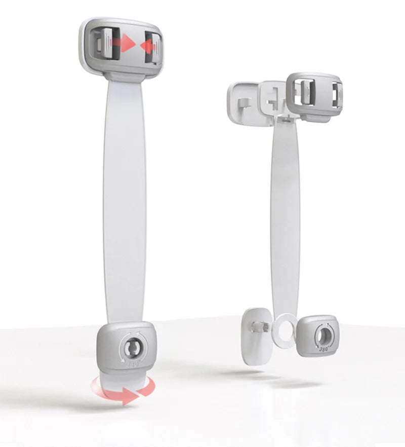 1/4 PCS Baby Safety Drawer Door Lock Multi-Function Child Protection Anti-Pinch Cabinet Refrigerator Safety Buckle Plastic