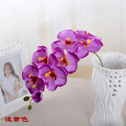 3D Artificial Butterfly Orchid Flowers Fake Moth flor Orchid Flower for Home Wedding DIY Decoration Real Touch Home Decorations