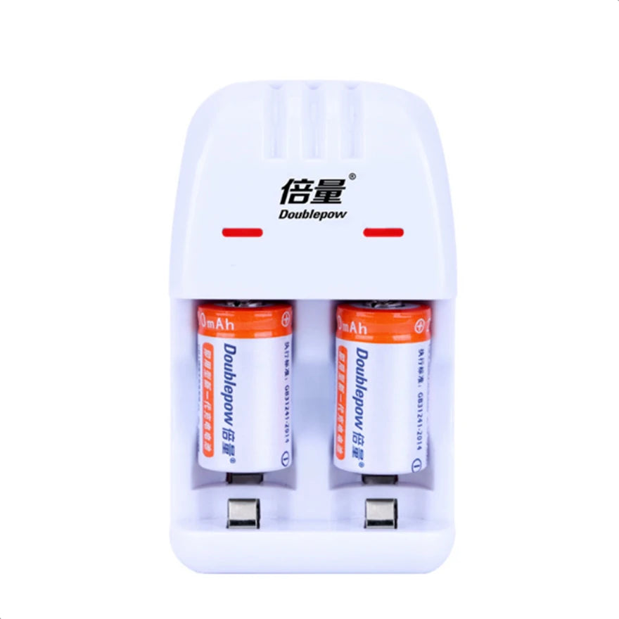 2PCS High quality 3V Cr2 rechargeable battery 800mWh lithium ion rechargeable battery + Cr2/CR123A universal smart charger