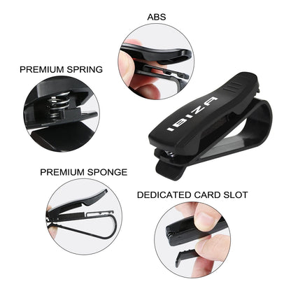 Car Glasses Clip Holder Auto Accessories For Seat Leon Ibiza Ateca Arona Cordoba Toledo Altea Alhambra Arosa Exeo Mii Tarraco