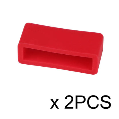 2PCS Watch Accessories Silicone Bezel Ring Watch Loop For Rubber Strap Loop Rubber Band Buckle With Ring Withings Loop