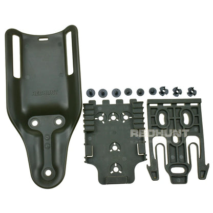 Gun Hoster Accessories Mid-Ride Belt Loop Adapter Loop Mid-Ride Drop Low-Ride Universal Belt Loop Quicck Locking Kit