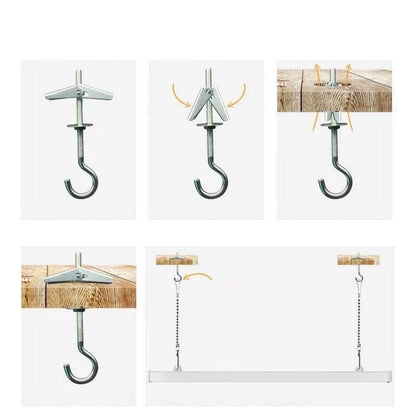 M4 M5 M6 M8 M10 Plasterboard Hollow Wall Cavity Wall Fixing Spring Toggle Anchor Ceiling Dry Wall Anchors No Bolt