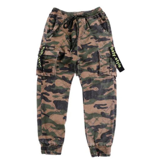 2022 Boys Camouflage Joggers Casual Cargo Pants for Boys Kids Cotton Trousers Clothes Teenage Boys Joggers Clothing 3-14 Years