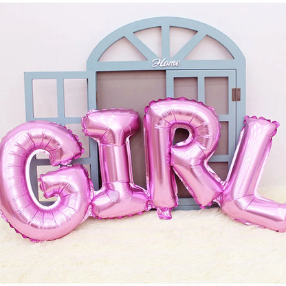 1pcs Boy Girl Balloon Aluminum Foil Birthday Balloon Gender Party Baby Shower Party Supplies Party Decoration Party Decor