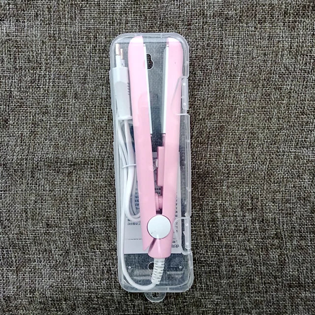 New Curling Iron Mini Hair Straightener Iron Ceramic Straightening Styling Tools Hair Curler Flat Iron Beard Straightener