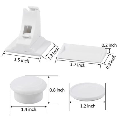 HONTUSEC Kids Security Baby Lock Magnetic Child Lock Cabinet Drawer Door Lock Children Protection Lock No Drilling Baby Lock