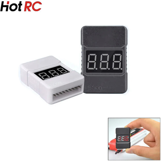 BX100 1-8S Lipo Battery Voltage Tester/ Low Voltage Buzzer Alarm/ Battery Voltage Checker with Dual Speakers