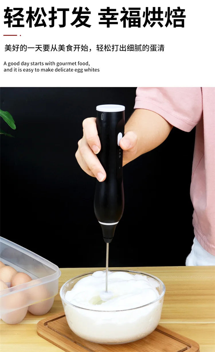 New hand-held electric egg beater milk beater automatic coffee blender milk bubbler electric blender whisk  kitchen tools