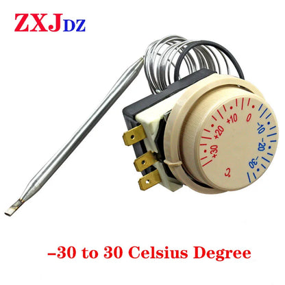   -30 To 30 Celsius Degree Temperature Switch Refrigerator Freezer Thermostat