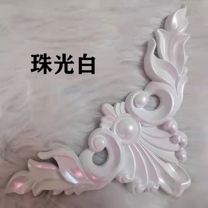 European corner carving ceiling ceiling corridor back wall decorative decals lamp pool accessories non-wood carving
