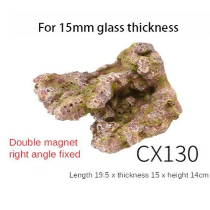 AQUARIUM MAGNETIC CORAL FRAG ROCK magnetic feeder loop fish feed to loop fish feeder loop aquarium fresh water feeder