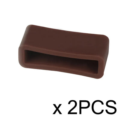 2PCS Watch Accessories Silicone Bezel Ring Watch Loop For Rubber Strap Loop Rubber Band Buckle With Ring Withings Loop