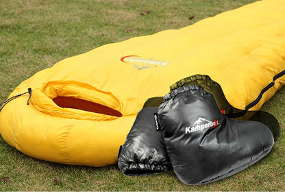 Kamperbox Down Slippers Down Socks Camping Down Booties for Sleeping Bag Camping  Down Socks AQ3