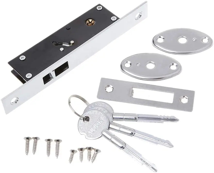 Sturdy Aluminum Alloy Sliding Door Hook Lock Key Cerradura de Gancho para Puerta Corrediza de Aluminio