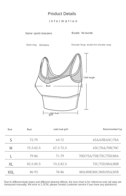 Sports Bra for Women Gym Shockproof Mesh Sports Quick-drying Bra Running Fitness Yoga Women Training Sports Underwear