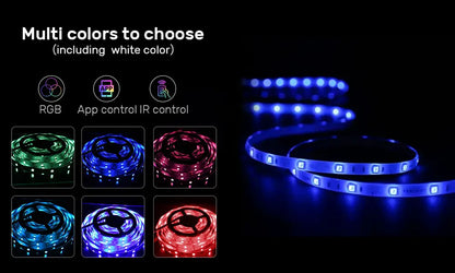 LED Strip Lights RGB 5050 ,5V 1M-30M,16 million colors, RGB , Led Strip Lighting Music Sync, Color Changing for Party Home
