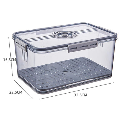1PCS Timekeeping Kitchen Fridge Organizer Storage Box Lid Refrigerator Thickened Food Pantry Storage Drawer Box Containers Tools
