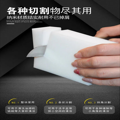 10/20/30/50Pcs Magic Sponge Eraser White Sponge Cleaning Sponges Kitchen Bathroom Cleaning Tools