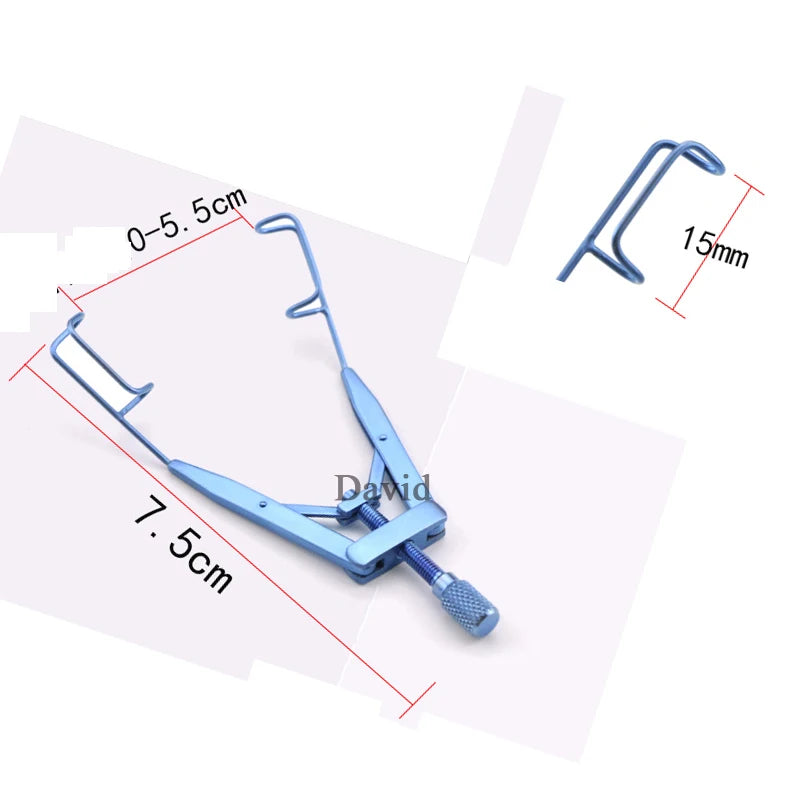 Microscopic Medical Ophthalmic Instruments Titanium Eyelid Stretcher Medical Surgery Eyelid Open Stretcher Seal