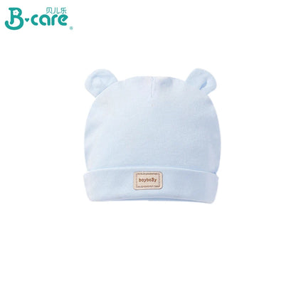 Baby Hat for Newborn Solid Color Cap Kids Bunny Hats Children Soft Cotton Breathable Sweat-Absorbent Boys Girls Baby Stuff