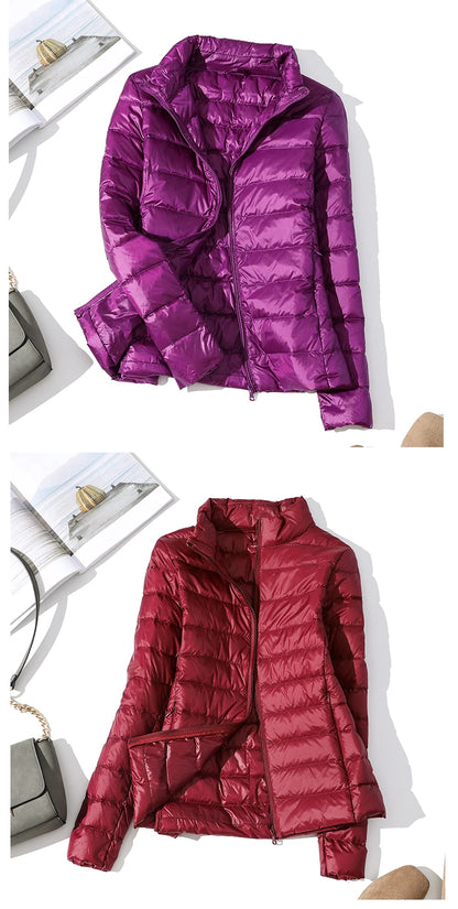 Winter Women Down coats Duck Down Jacket Women Ultra Light Down Jacket Feather Jacket Women's Overcoat Windbreaker Coats