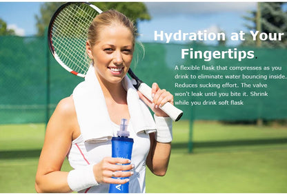 AONIJIE Soft Flask Water Bottle Folding Collapsible Water Bags TPU Free For Running Hydration Pack Waist Bags SD09/10 250/500ml