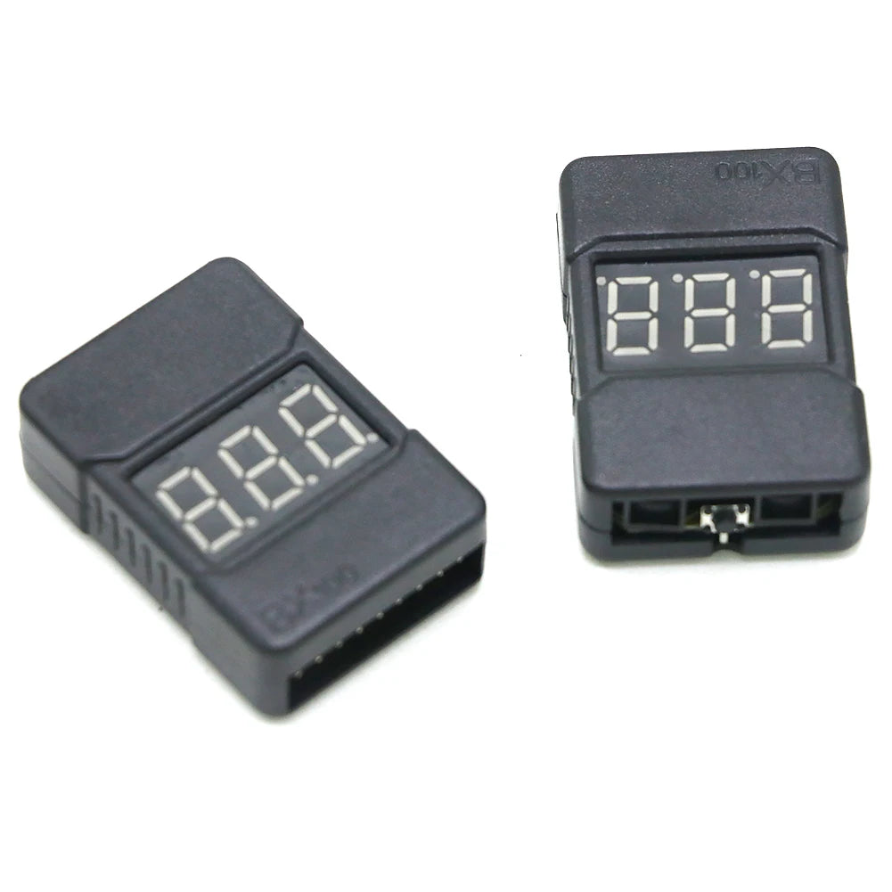BX100 1-8S Lipo Battery Voltage Tester/ Low Voltage Buzzer Alarm/ Battery Voltage Checker with Dual Speakers