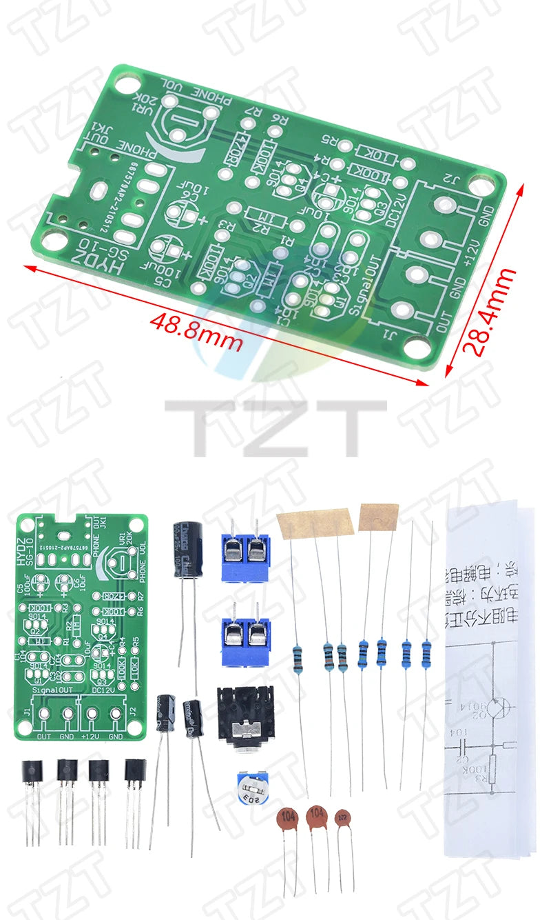 White Noise Signal Generator DIY Kit Electronic Kit 2-Channel Output for Burn-in Test Therapy on Insomnia Noise Generator
